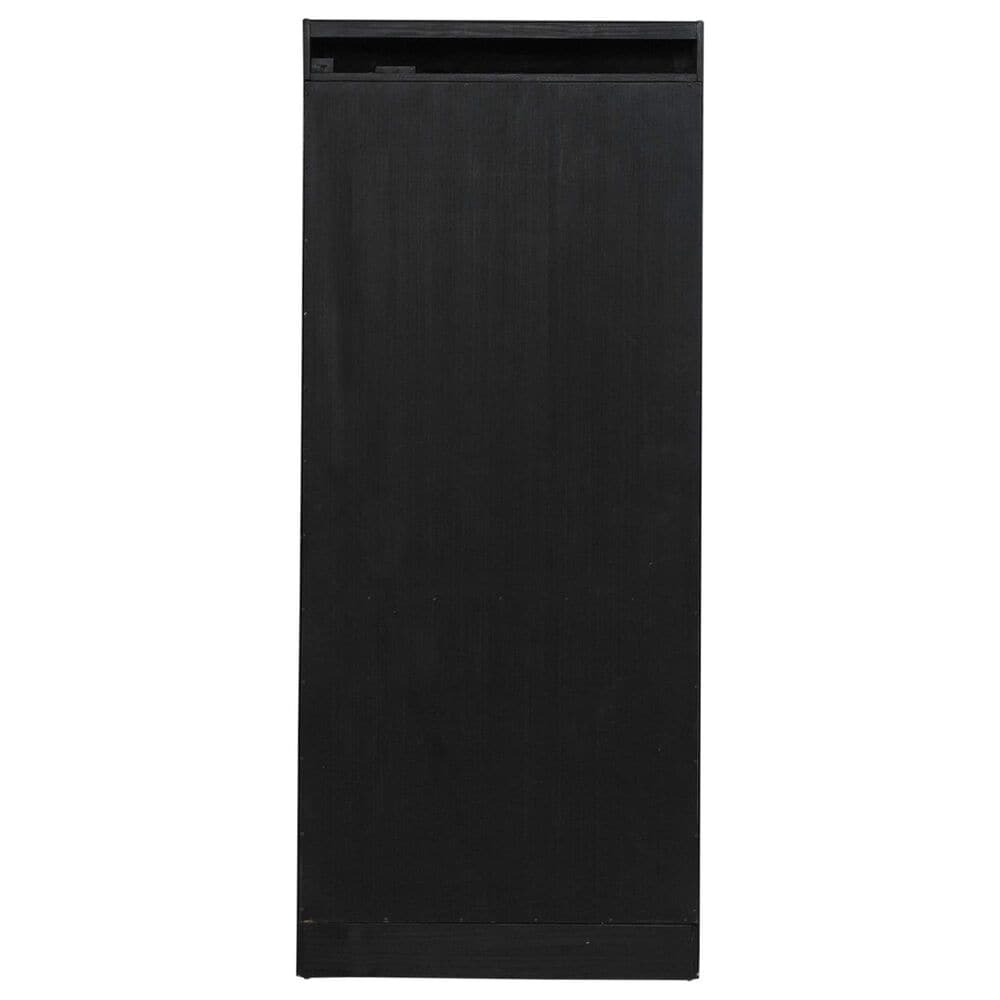 Belle Furnishings Meritage 76" Bunching Bookcase in Aged Charcoal and Caramel, , large