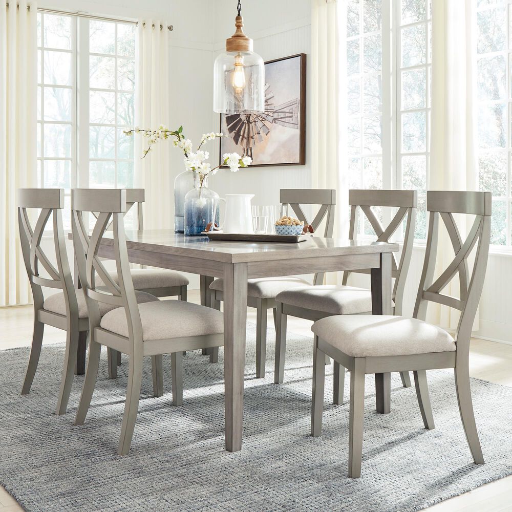 Ashley Parellen Rectangular Dining Table in Gray - Table Only, , large