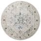 Surya Brunswick 5"3" Round Dusty Sage, Taupe, Light Gray, White, Pale Blue, Olive, Teal and Light Sage Area Rug, , large