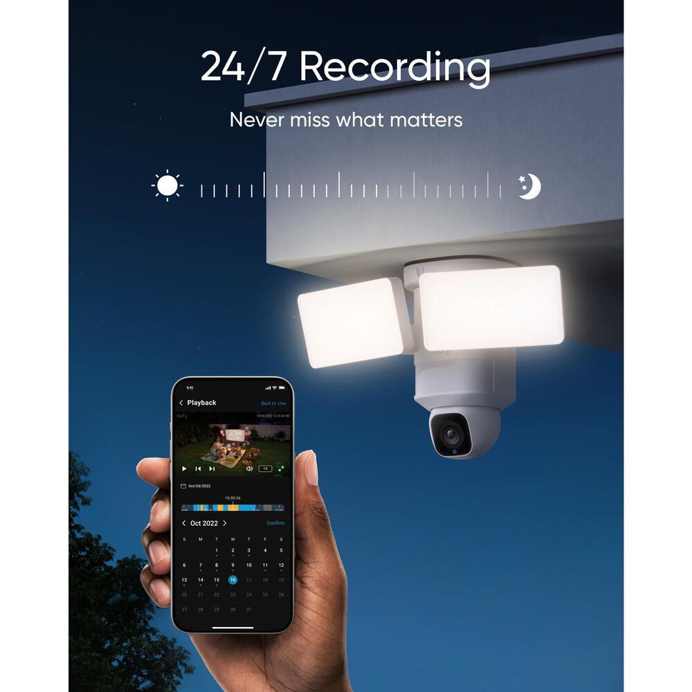 eufy E30 Outdoor Floodlight Security Camera in White, , large