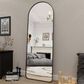 HOMLUX 64" x 21" Modern Full Length Bathroom Mirror in Black, , large