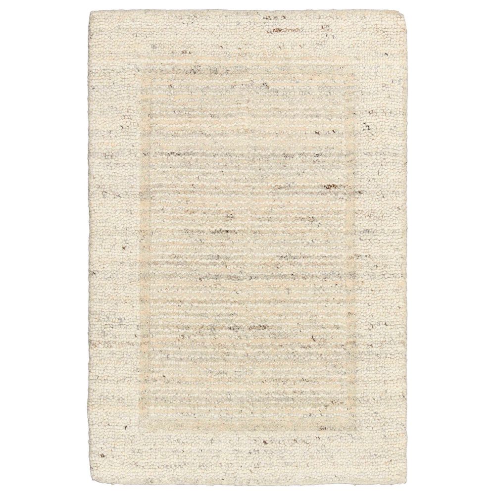 Nourison Ridge Ivory 2" x 3" Area Rug, , large