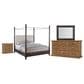 Hooker Furniture Big Sky 4-Piece King Bedroom Set in Charred Timber, Furrowed Bark and Vintage Natural, , large