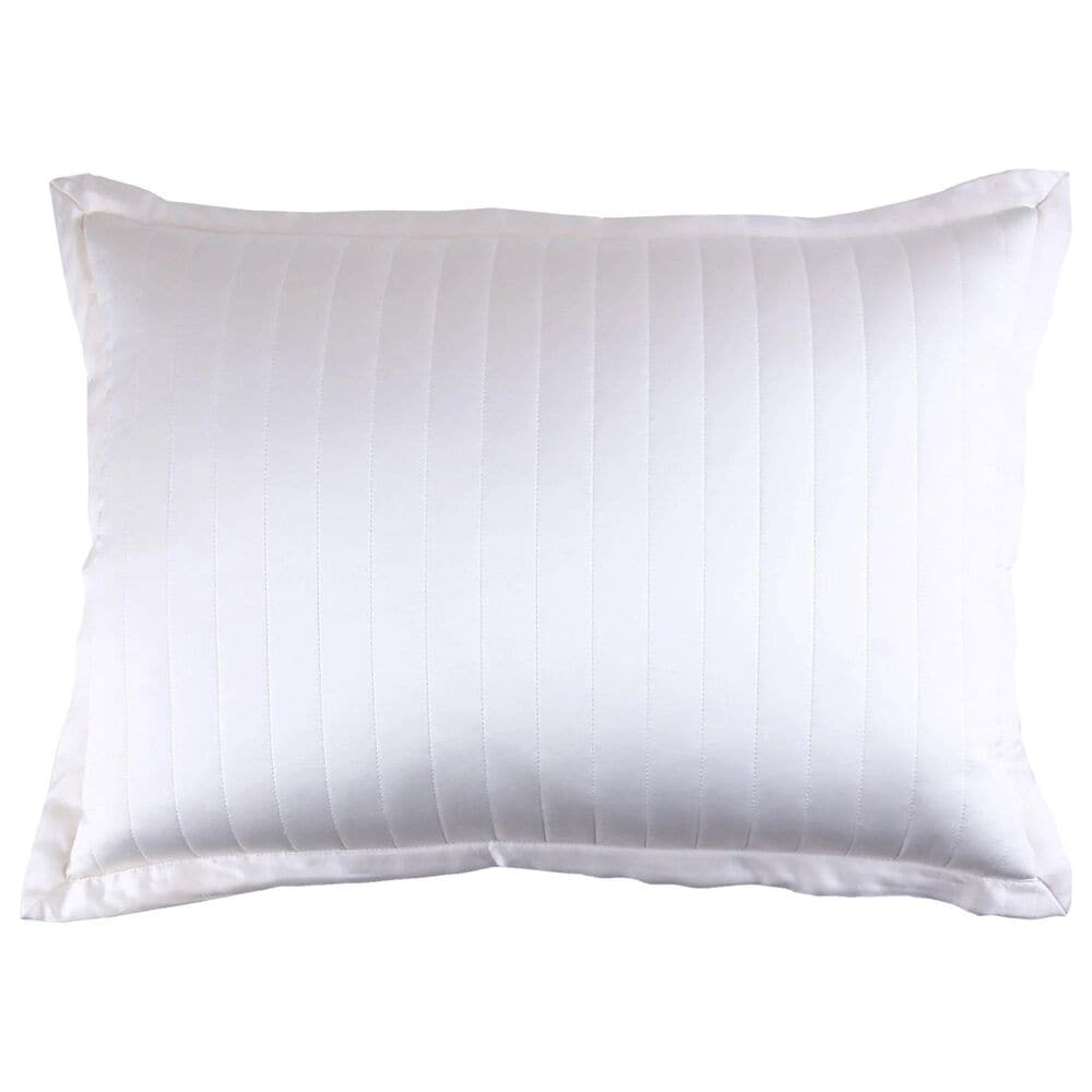Ann Gish Charmeuse Standard Sham in White, , large