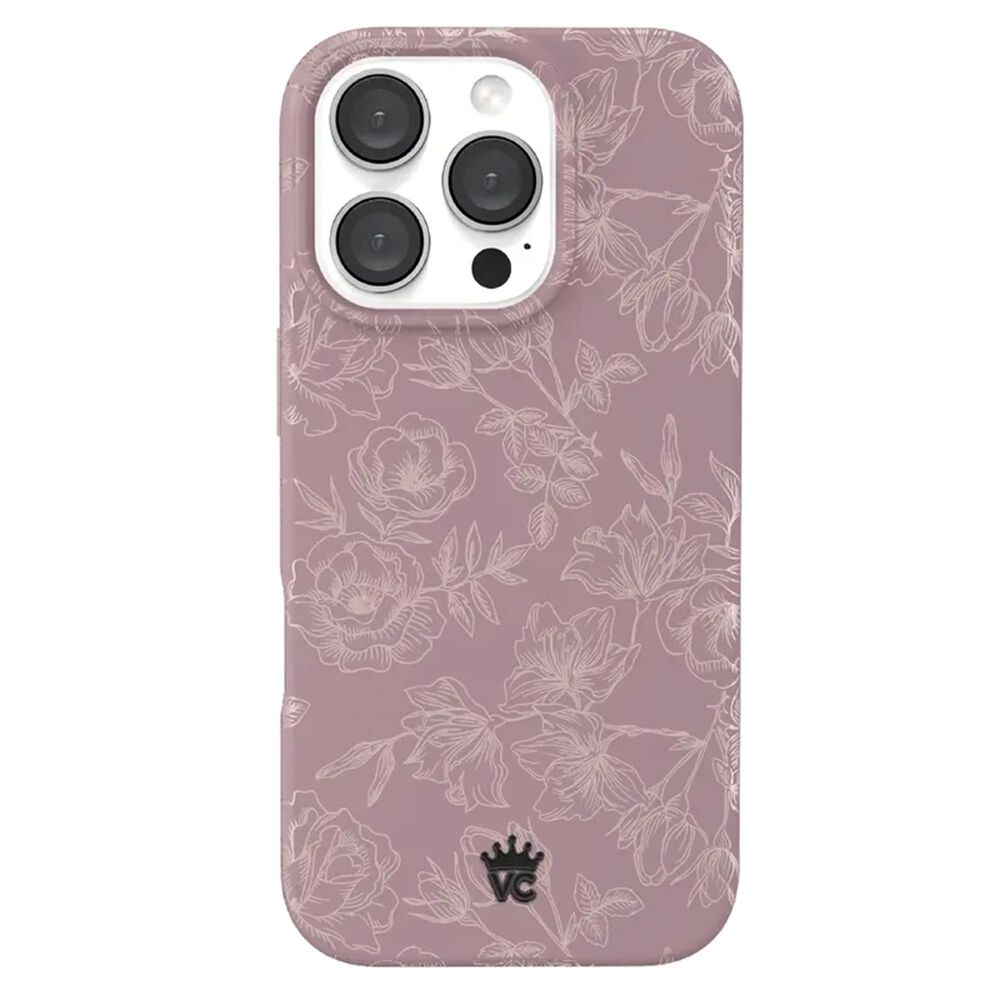 Velvet Caviar MagSafe Case for Apple iPhone 16 Pro - Dusty Rose Chrome Floral, , large