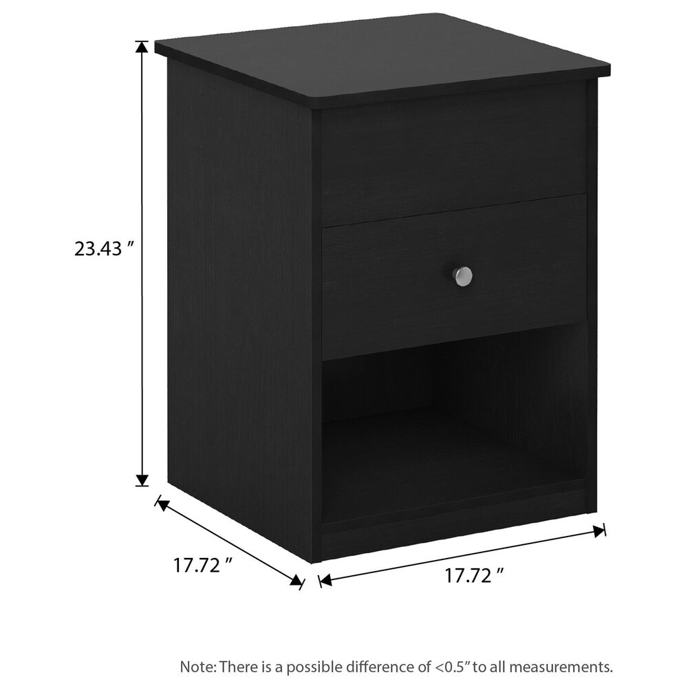 HOMLUX 1-Drawer Lift Top Nightstand in Americano, , large