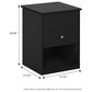 HOMLUX 1-Drawer Lift Top Nightstand in Americano, , large