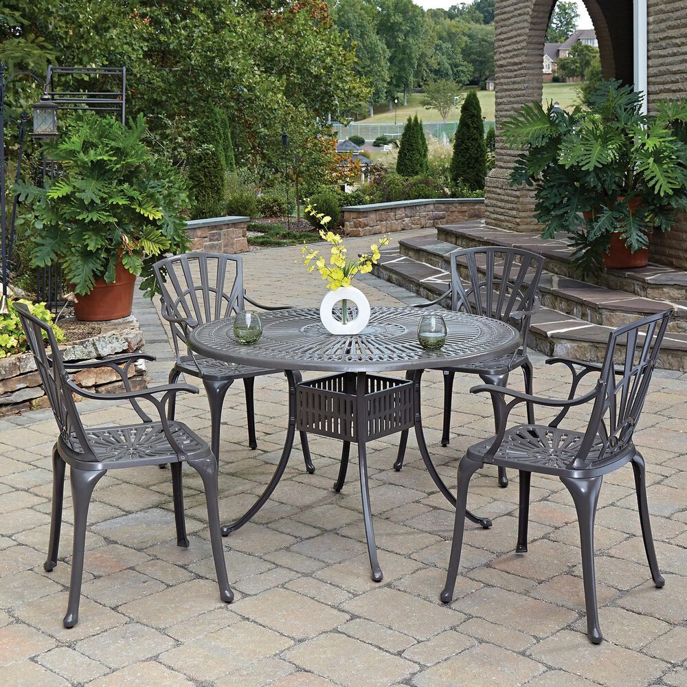 Homestyles Grenada 5-Piece Dining Set Without Cushions in Taupe, , large