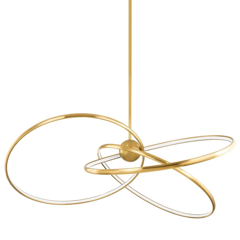 Troy Lighting Alula 60" 3-Light Chandelier in Vintage Brass, , large
