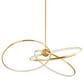 Troy Lighting Alula 60" 3-Light Chandelier in Vintage Brass, , large