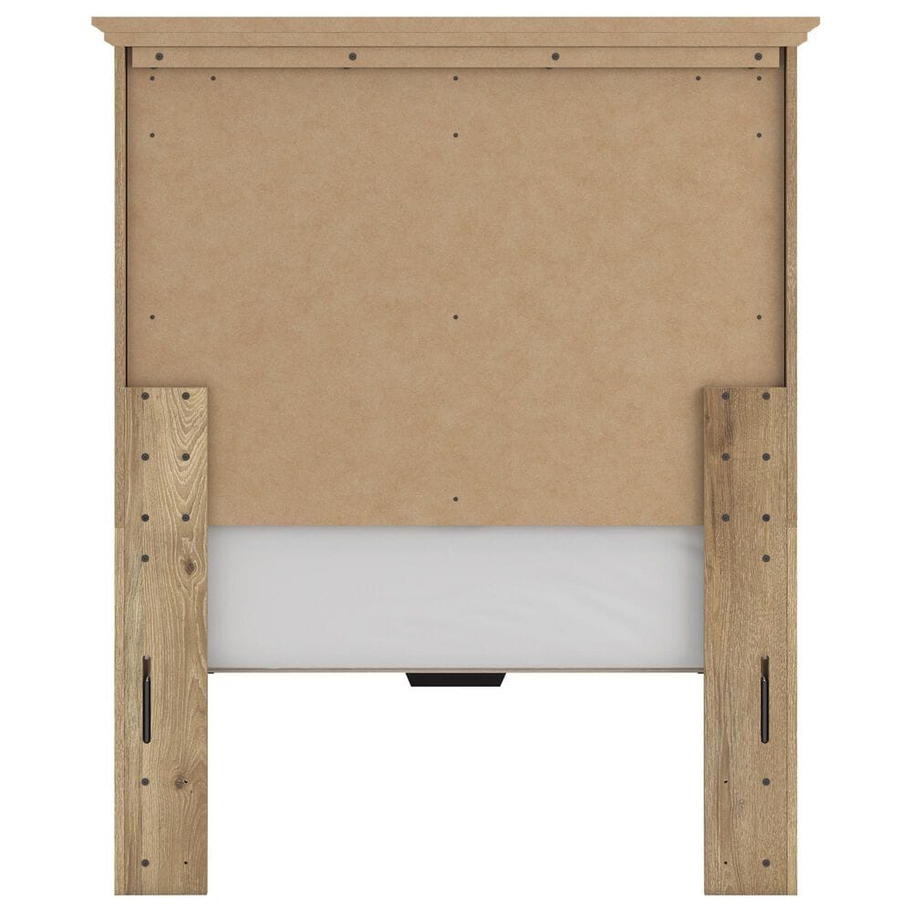 Ashley Makidern Twin Storage Bed with Drawer in Tan, , large