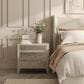 Vantage Mezzanine Queen Upholstered Shelter Bed in Dove Gray, , large