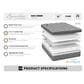 Southerland Signature Oak Creek Pillow Top Plush Full Mattress with High Profile Box Spring, , large