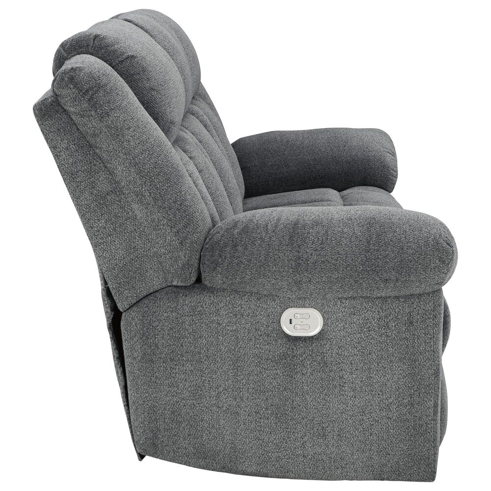 Ashley Tip-Off Power Reclining Sofa in Slate, , large