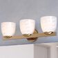 Vaxcel Bosworth 3-Light Bathroom Vanity in Muted Brass, , large