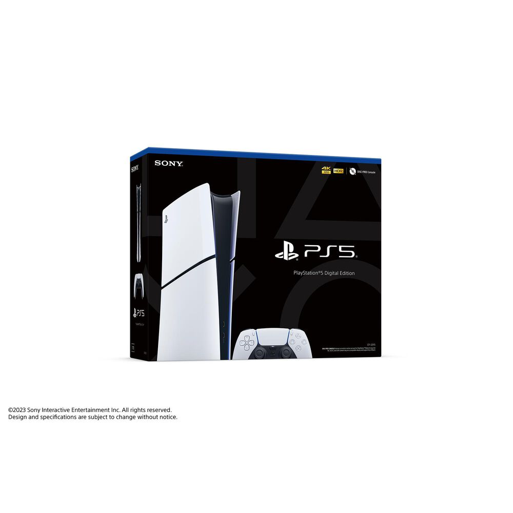 Sony PlayStation 5 Slim Console Digital Version in White, , large