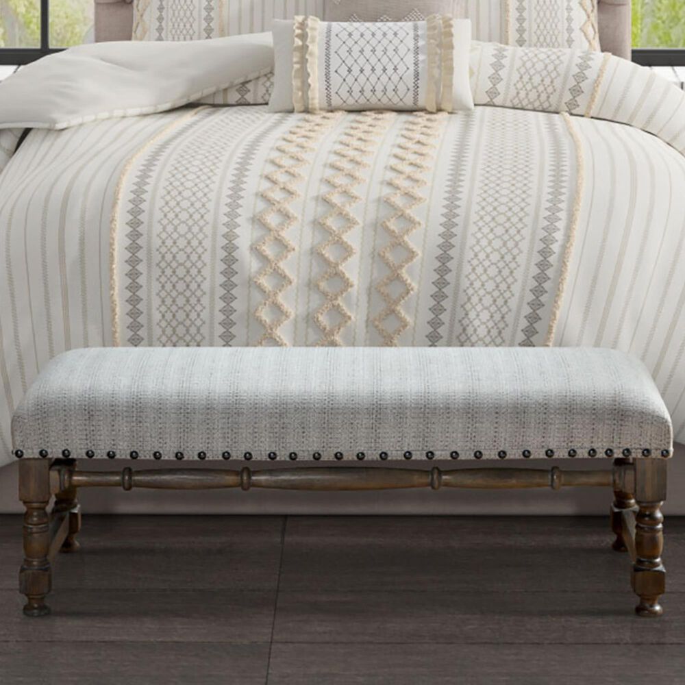 Hampton Park Nova Accent Bench in Grey, , large