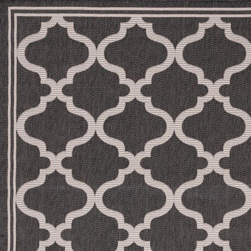 Safavieh Bermuda 3&#39; x 5&#39; Charcoal and Ivory Indoor/Outdoor Area Performance Rug, , large