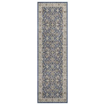 Dalyn Rug Company Hatay HY1 2"3" x 7"6" Navy Runner, , large