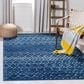 Safavieh Tulum 9" x 12" Blue and Ivory Area Rug, , large