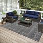Dalyn Rug Company Sedona SN3 6" x 9" Charcoal Indoor/Outdoor Area Rug, , large