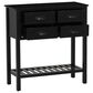 Linon Home Decor Blume 4-Drawer Console in Antique Black, , large