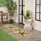 Nourison Aloha 2" x 6" Green and Yellow Indoor/Outdoor Runner, , large