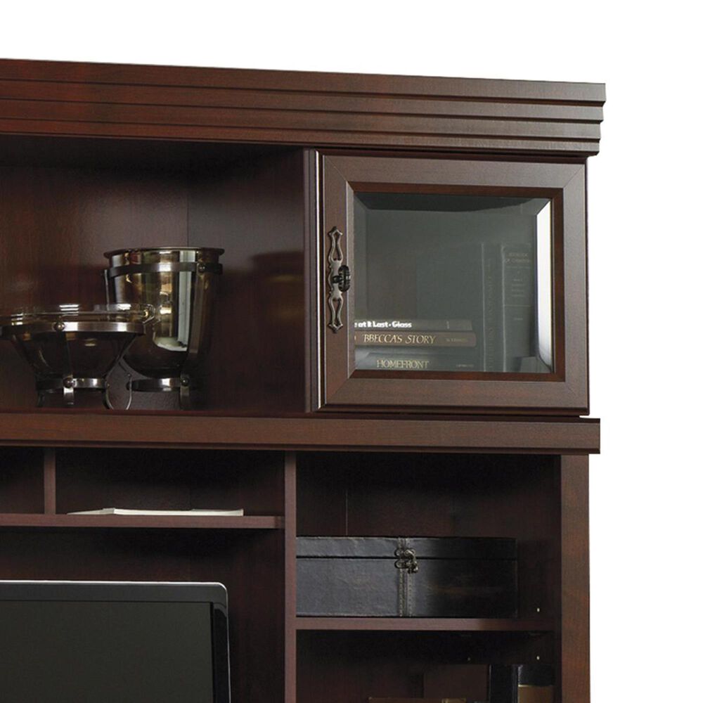 Sauder Heritage Hill Credenza and Hutch in Classic Cherry NFM