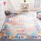 Safavieh Kids Playhouse 5"5" x 7"7" Blue and Orange Rug, , large