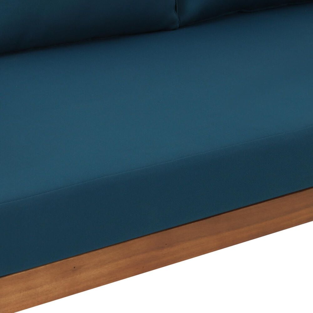 Hearth and Haven Claremont Outdoor Sofa Daybed in Dark Teal, , large
