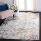 Safavieh Aria Floral 5"1" x 7"6" Ivory and Blue Area Rug, , large