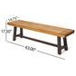 Hearth and Haven Carlisle Patio Bench in Brown (Set of 2), , large