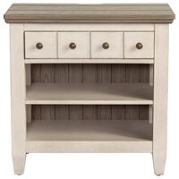 Belle Furnishings Heartland 1 Drawer Nightstand in Antique White