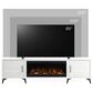 Endress International Malibu 95" Fireplace TV Stand in White, , large