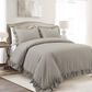 Triangle Home Fashions Reyna 3-Piece King Cotton Duvet Cover Set in Gray, , large