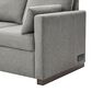 Lifestyle Solutions Edgewood Stationary Convertible Sleeper Sectional in Light Gray, , large