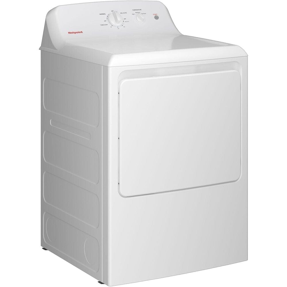 Hotpoint 6.2 Cu. Ft. Capacity Electric Dryer in White, , large