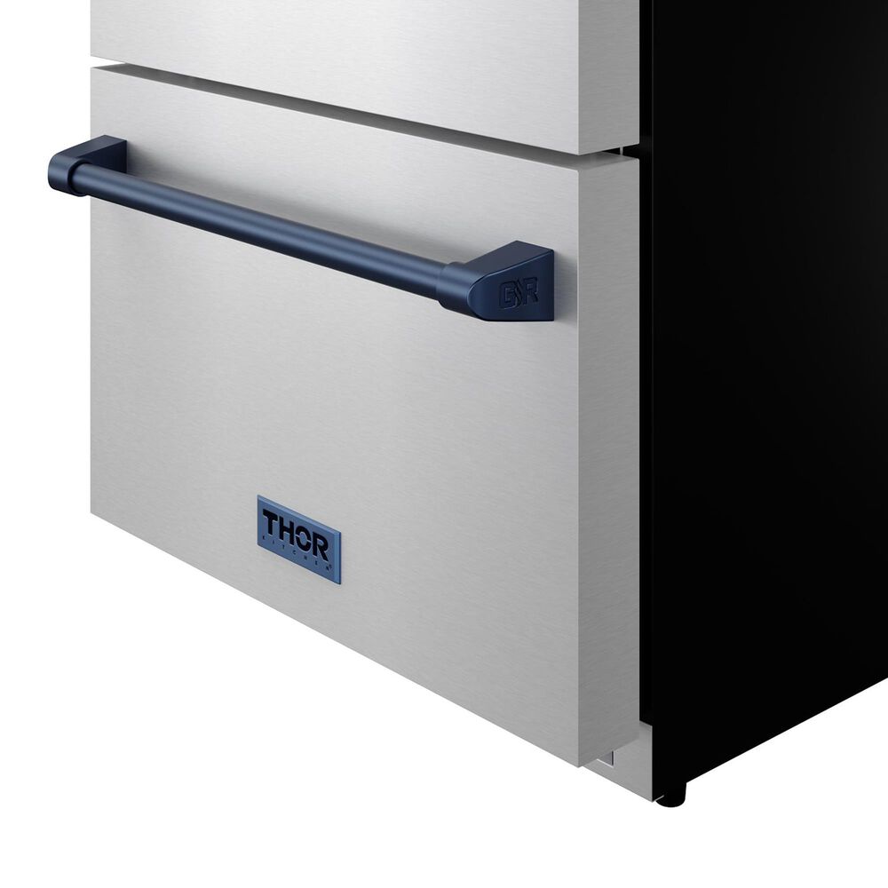 Thor Kitchen Gordon Ramsay 5.4 Cu. Ft. Undercounter Drawer Refrigerator with Blue Handle Kit in Stainless Steel, , large