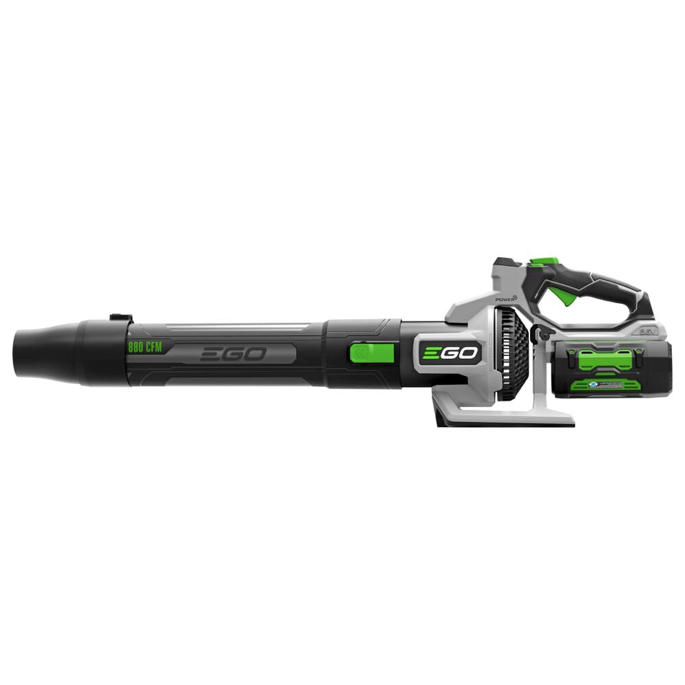 EGO 56V 880 CFM Cordless Brushless Blower with 4.0Ah Batteries and Charger in Gray and Black, , large