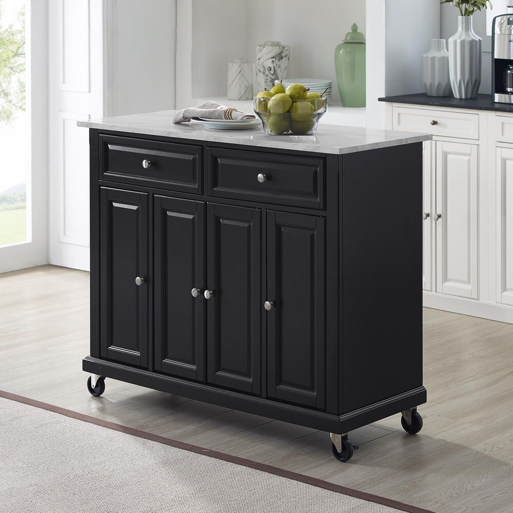Crosley Furniture Avery Kitchen Island/Cart in Distressed ...