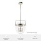 Hunter Karloff 12" 3-Light Pendant in Brushed Nickel, , large