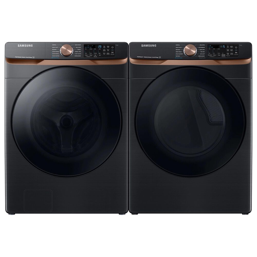 Samsung 7.5 cu. ft. Smart Electric Dryer with Steam Sanitize+ and Sensor Dry in Brushed Black, , large