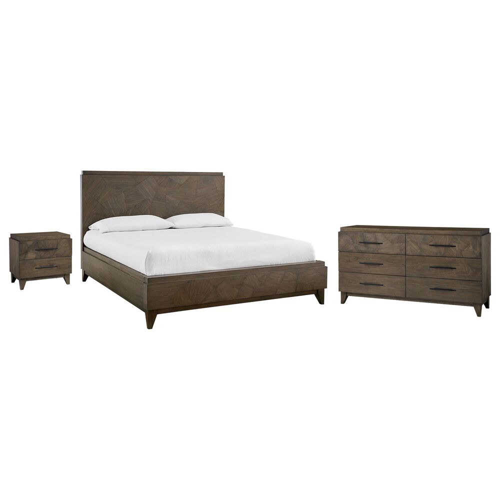 Urban Home Broderick 3-Piece Queen Bedroom Set in Wild Oats Brown, , large