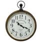 Yosemite Home Decor Kensington Station Pocket Watch Wall Clock in Brown, , large