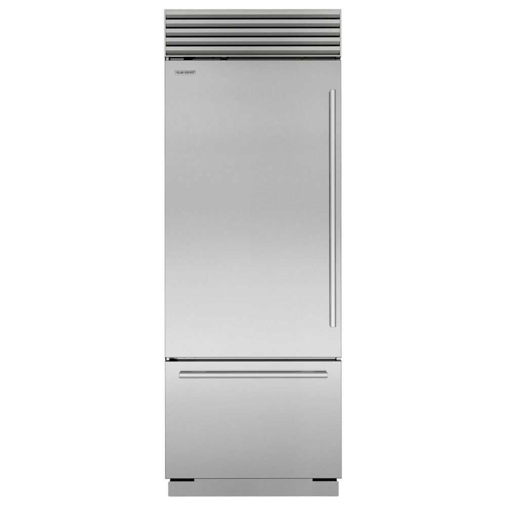 Sub Zero Classic 17 Cu. Ft. Bottom Mount Refrigerator with Left Hinge in Stainless Steel, , large