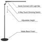 Lite Source Tilla LED Floor Lamp in Black, , large