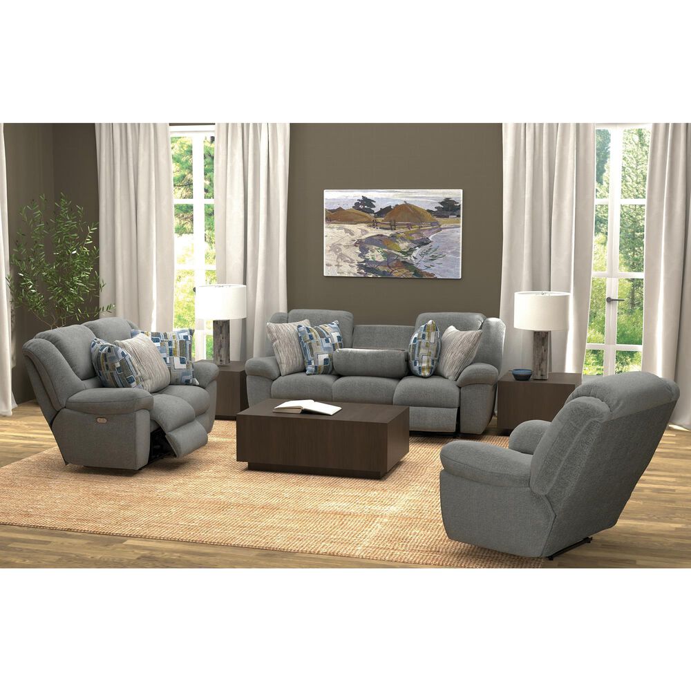 Catnapper Trifecta Power Reclining Sofa with Drop Down Table in Smoke, , large