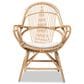 Baxton Studio Jayden Rattan Accent Chair in White, , large
