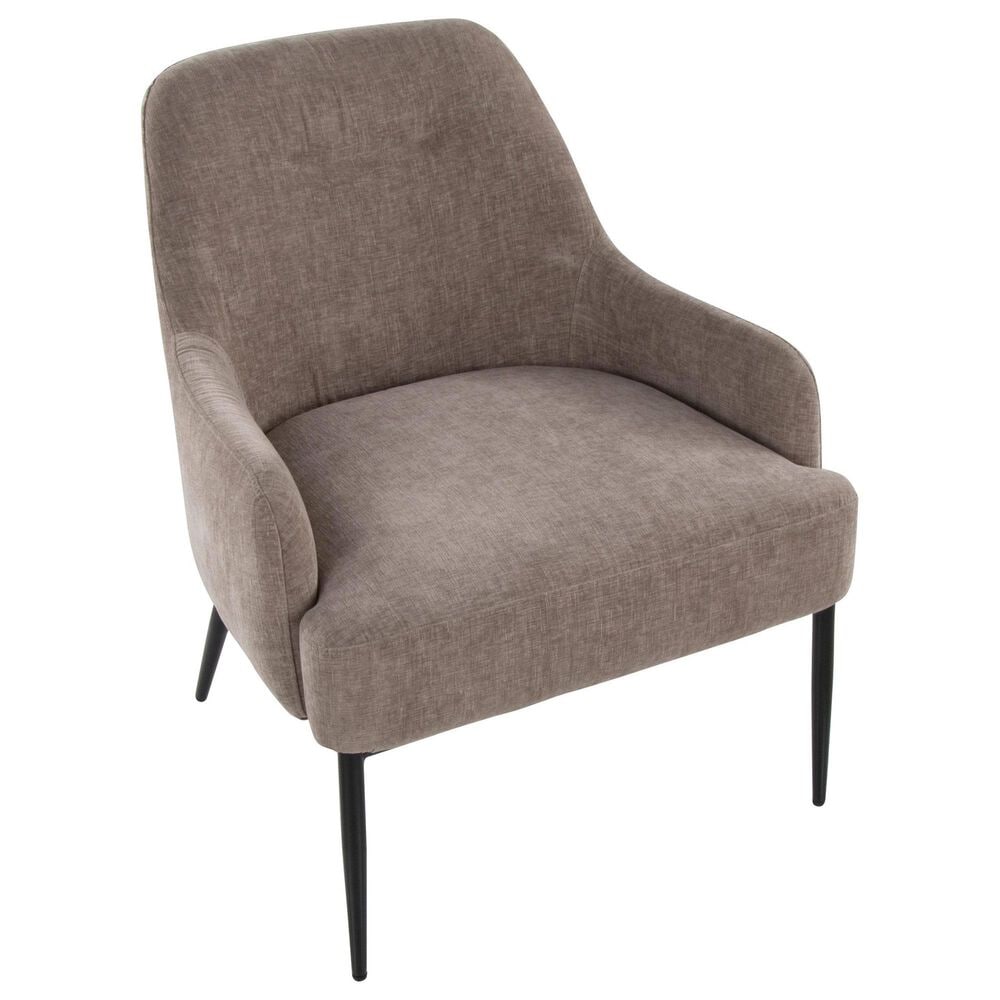 Lumisource Marcel Accent Chair in Light Brown, , large