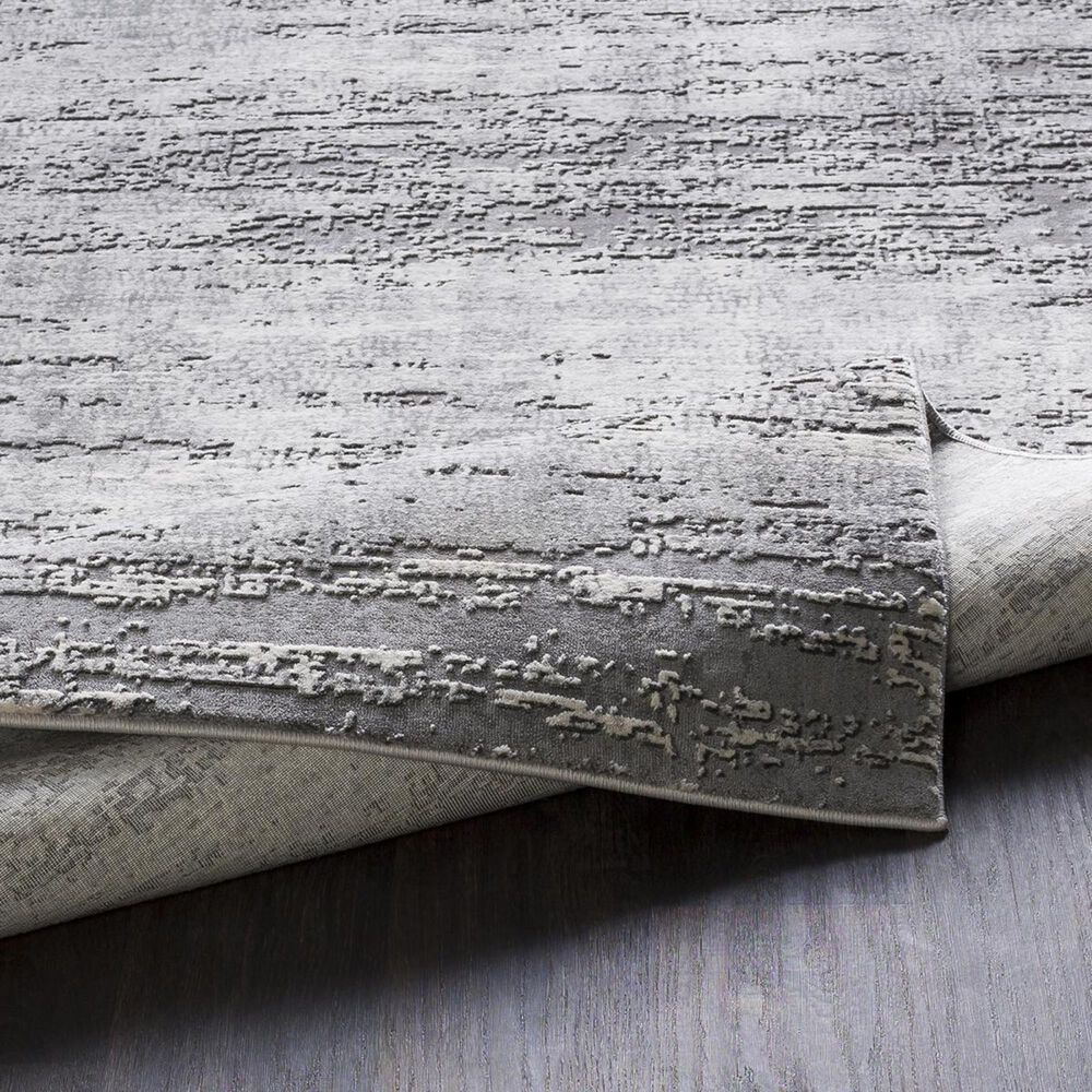 Surya Tibetan TBT-2305 2&#39;7&quot; x 7&#39;6&quot; Taupe, Gray and Charcoal Runner, , large